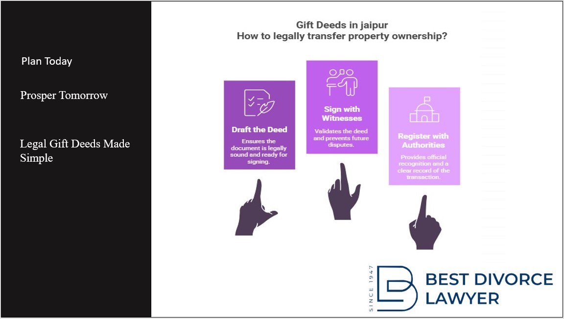 Gift deed in Jaipur."Plan Today, Prosper Tomorrow – Legal Gift Deeds Made Simple."